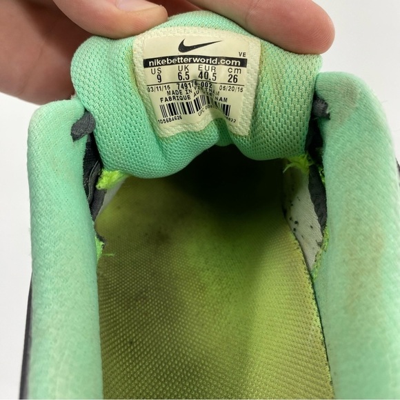 Nike Tri-Fusion Women’s Running Shoe Grey and Green Y2K - Picture 5 of 9